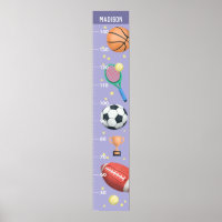 Gráfico de Crescimento do Esporte Métrico em Roxo 
