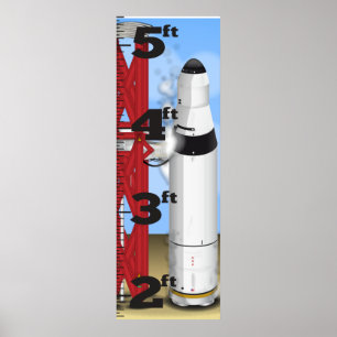 Pôster Gráfico de Crescimento do Lançamento da Contagem d