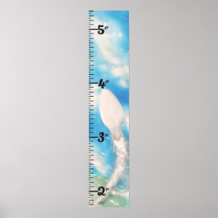 Poster Gráfico de Crescimento do Lançamento do Foguete