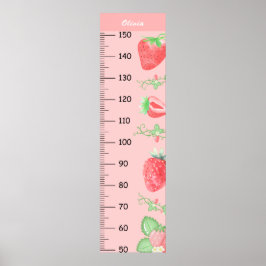 Poster Gráfico de Crescimento do Morango