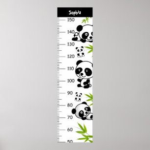 Poster Gráfico de Crescimento do Panda