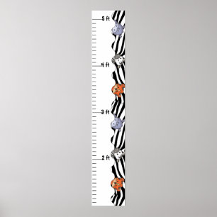 Pôster Gráfico de Crescimento do Zoológico de Animais Sel