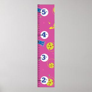 Pôster Gráfico de crescimento dos foguetes.