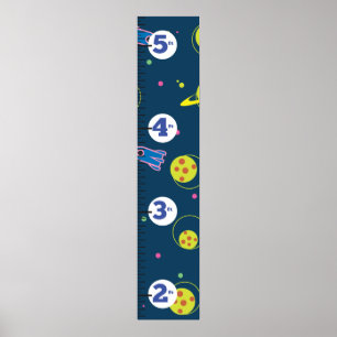 Pôster Gráfico de crescimento dos foguetes.