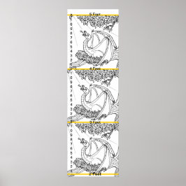 Pôster Gráfico de Crescimento - Dragão nas Árvores