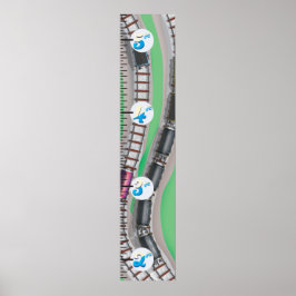 Pôster Gráfico de Crescimento Ferroviário