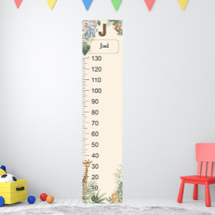 Poster Gráfico de Crescimento J Monograma Nome Personaliz