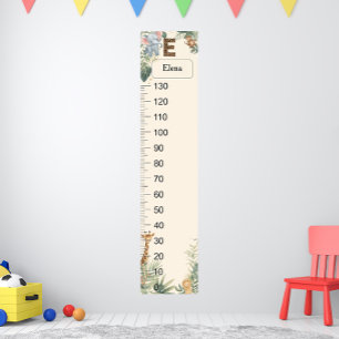 Poster Gráfico de Crescimento Monograma Nome Personalizad