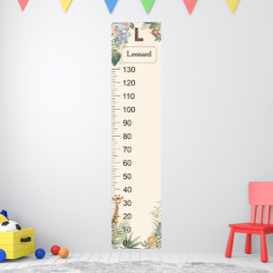 Poster Gráfico de Crescimento Monograma Nome Personalizad