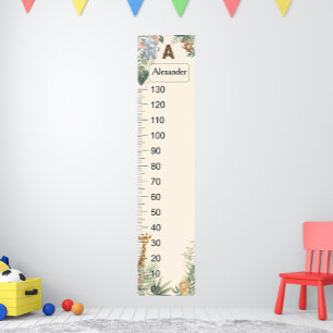 Poster Gráfico de Crescimento Monograma Personalizado Saf