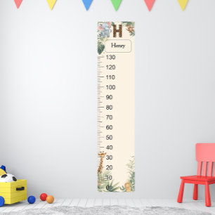 Poster Gráfico de Crescimento Monograma Personalizado Saf