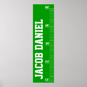 Poster Gráfico de Crescimento Personalizado - Campo