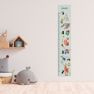 Poster Gráfico de Crescimento Personalizado de Animais da