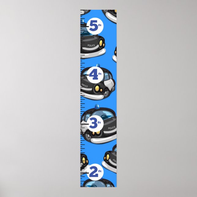 Poster Gráfico de Crescimento Policial (Frente)