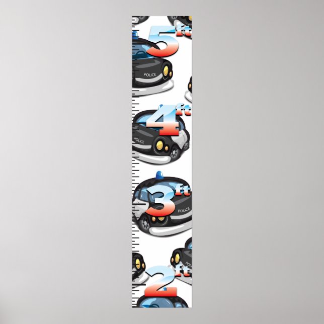 Poster Gráfico de Crescimento Policial (Frente)