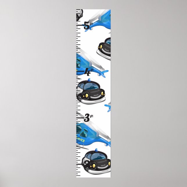 Poster Gráfico de Crescimento Policial, Ambulância e Incê (Frente)