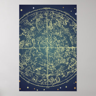 Poster Gráfico de Espaço Celestial
