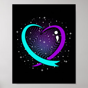 Poster Gráfico de Feliz Apoio a Coração e Consciência de