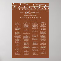 Gráfico de Luzes Terracotta Sentados Alfabéticos