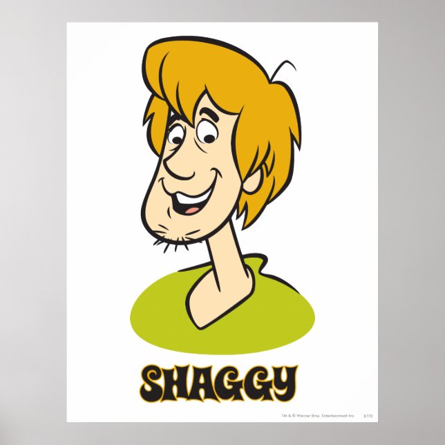 Poster Gráfico de Nome do Shaggy (Frente)
