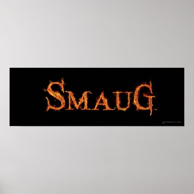 Pôster Gráfico de nomes SMAUG™ (Frente)