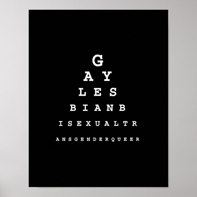 Pôster Gráfico de Olhos de gay (Linha de Pickup) (Frente)
