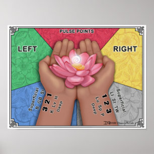 Poster Gráfico de Parede de Ponto de Pulso - Grande