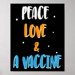 Poster Gráfico de Piadas Humorísticas Engraçadas Vacinada
