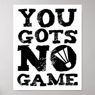 Poster Gráfico de Presente de Atitude do Jogador de Badmi