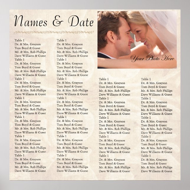 Pôster Gráfico de Recepção (Frente)