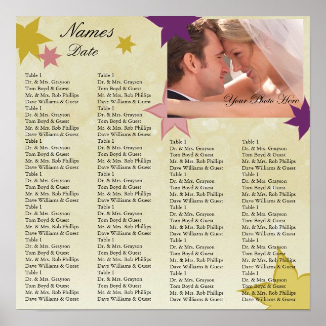 Poster Gráfico de Recepção com sua Foto (Frente)