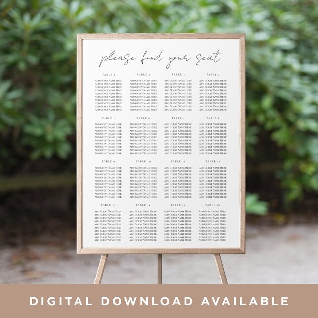 Poster Gráfico de Seções Mínimas de Script Moderno (Criador carregado)