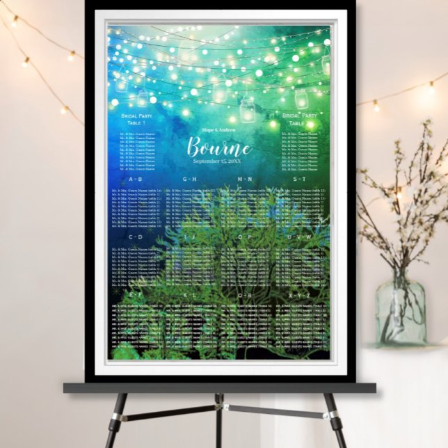 Pôster Gráfico de Semente Verde Azul Florestal de Leite (Criador carregado)