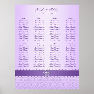 Poster Gráfico de Sentados de Casamento da Faixa de Damas