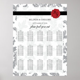 Poster Gráfico de Sentados de Casamento de Casal de Cera