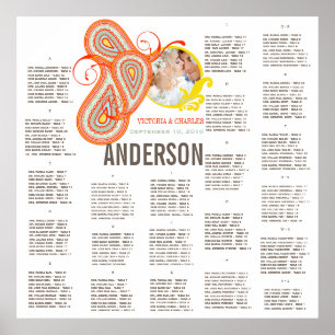 Pôster Gráfico de Sentados de Casamento de Casamentos com
