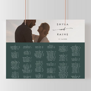 Poster Gráfico de Sentados de Imagens Verdes Boho Chic Em