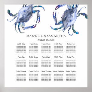 Poster Gráfico de Sentados Imprimíveis de Casamento de Pr