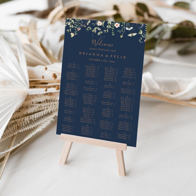 Poster Gráfico de Sentos Alfabéticos de Flor Selvagem de  (Criador carregado)