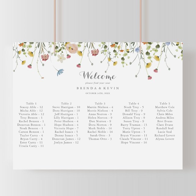 Poster Gráfico de Sentos Alfabéticos Selvagens de Densida (Criador carregado)