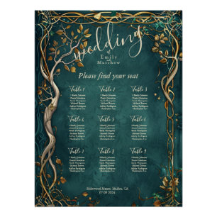 Pôster Gráfico de Sentos de Casamento de Majestade da Ter