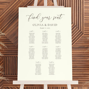 Poster Gráfico de Sentos de mesa do Script Elegante de Iv