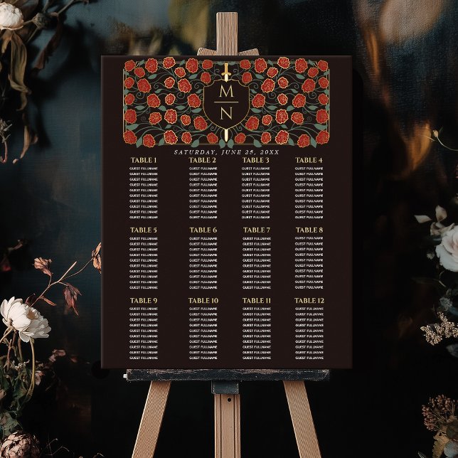 Poster Gráfico de Sentos do Monograma Medieval de Espadas (Criador carregado)