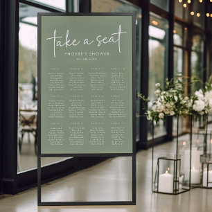 Poster Gráfico de Seposição do Chá de panela de Script Mi