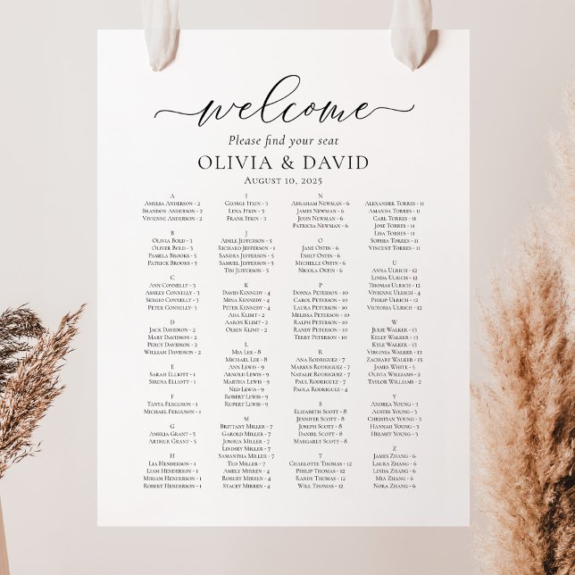 Poster Gráfico de Sessão de Boas-vindas Alfabéticas de Sc (Criador carregado)