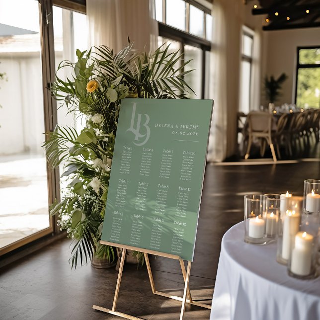 Poster Gráfico de Sessão Verde | Geométrico Botânico (Criador carregado)