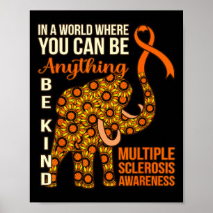 Poster Gráfico de Suporte à Sensibilização para Esclerose