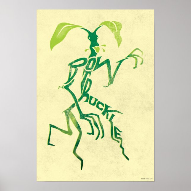 Pôster Gráfico de Tipografia BOWTRUCKLE™ PICKETT™ (Frente)