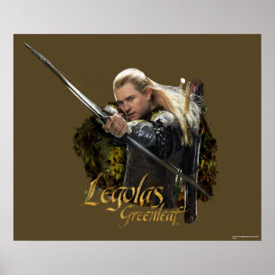 Pôster Gráfico do arco do desenho de LEGOLAS GREENLEAF