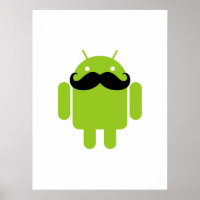 Gráfico do bigode preto robô androide